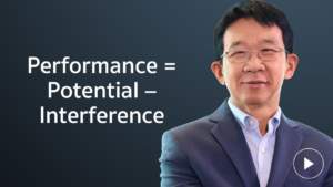 คุณยุทธนา Performance = Potential - Interference