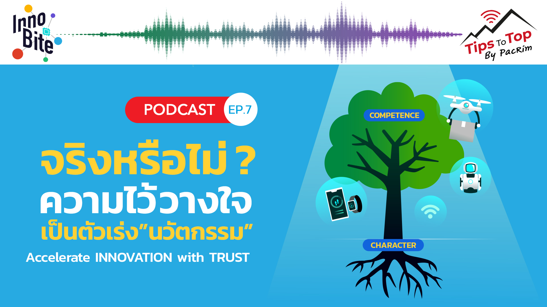 Innobite EP.7 จริงหรือไม่? ความไว้วางใจเป็นตัวเร่ง "นวัตกรรม" Accelerate Innovation with Trust