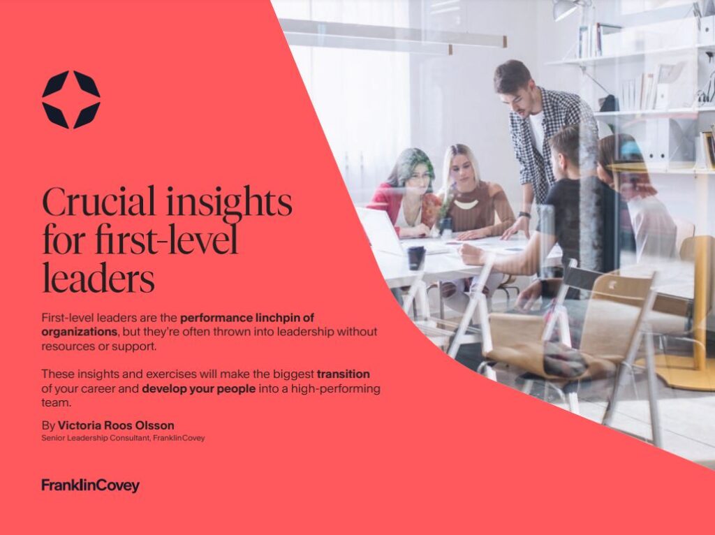 Crucial insights for first-level leaders